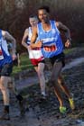 Eritrean athlete Weynay Ghebresilasie running for Sunderland Harriers on his way to third place in the Start First North East Harrier League, Jarrow.